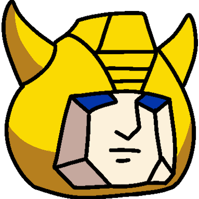 Head of 'classic' Bumblebee from Transformers.